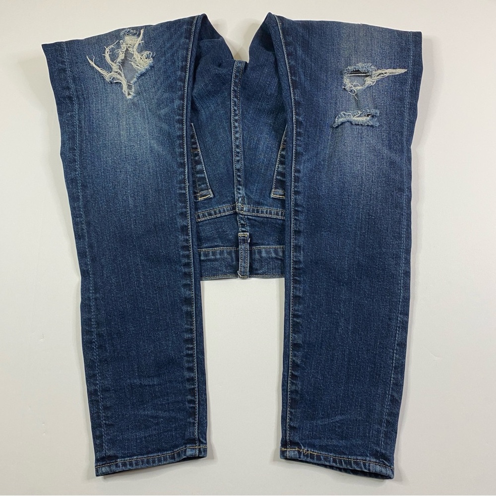 Lucky‎ Brand Jeans Women's 0 Sienna Slim Boyfriend Distressed Denim Medium Wash - Picture 8 of 12